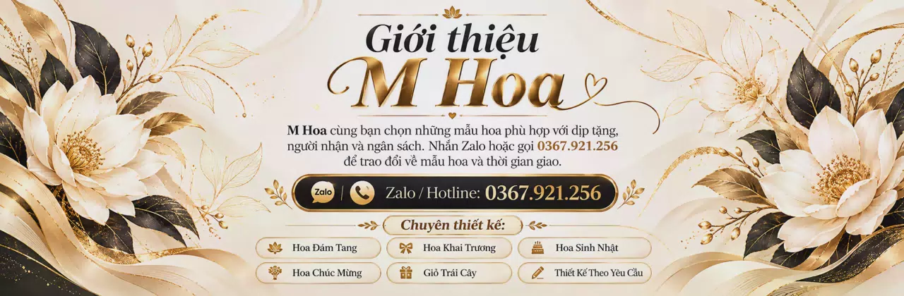 Ảnh bìa Shop hoa tươi Xã Tân Thành Bình Vĩnh Long - Một món hoa, nhiều điều muốn nói